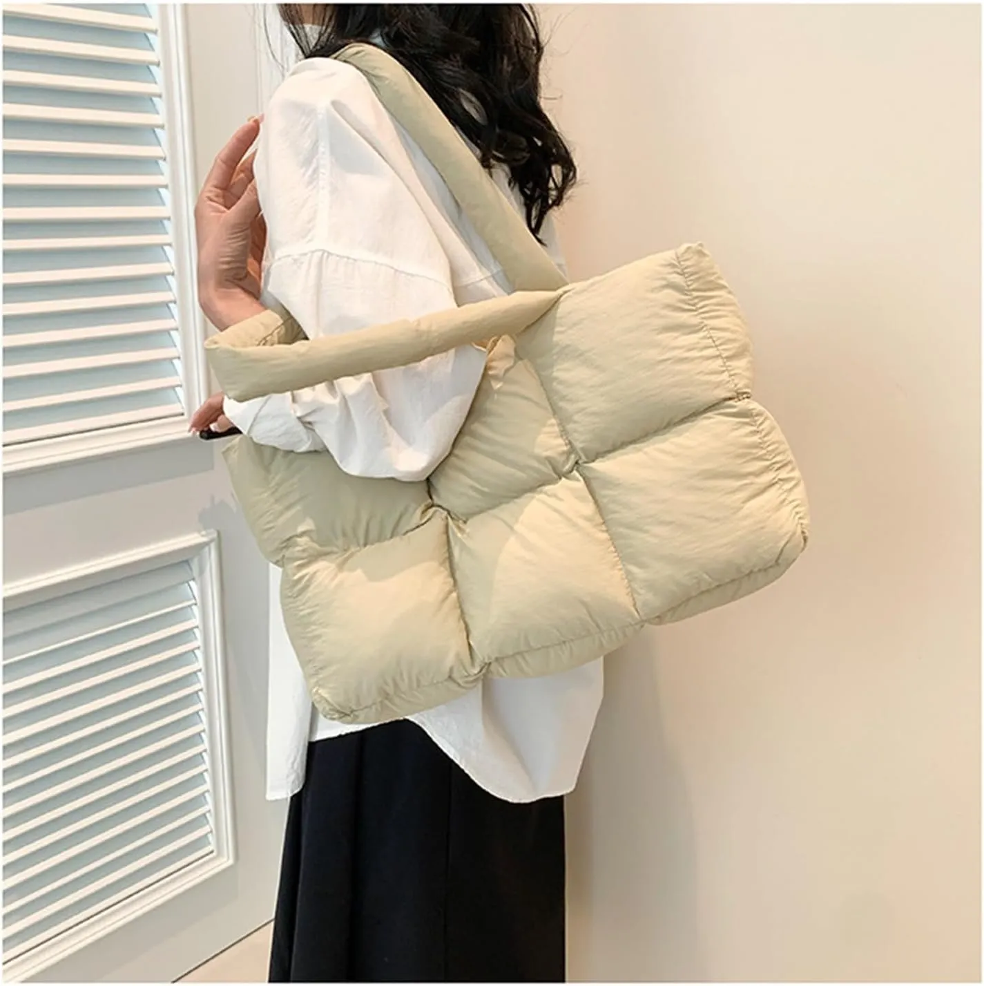 Ladies underarm shoulder bag portable cloud tote bag