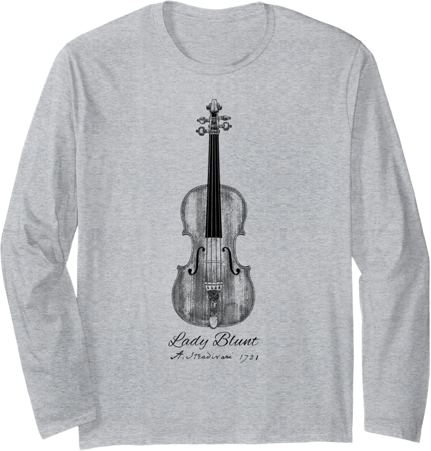 Lady Blunt Violin. Antonius Stradivarius Long Sleeve T-Shirt