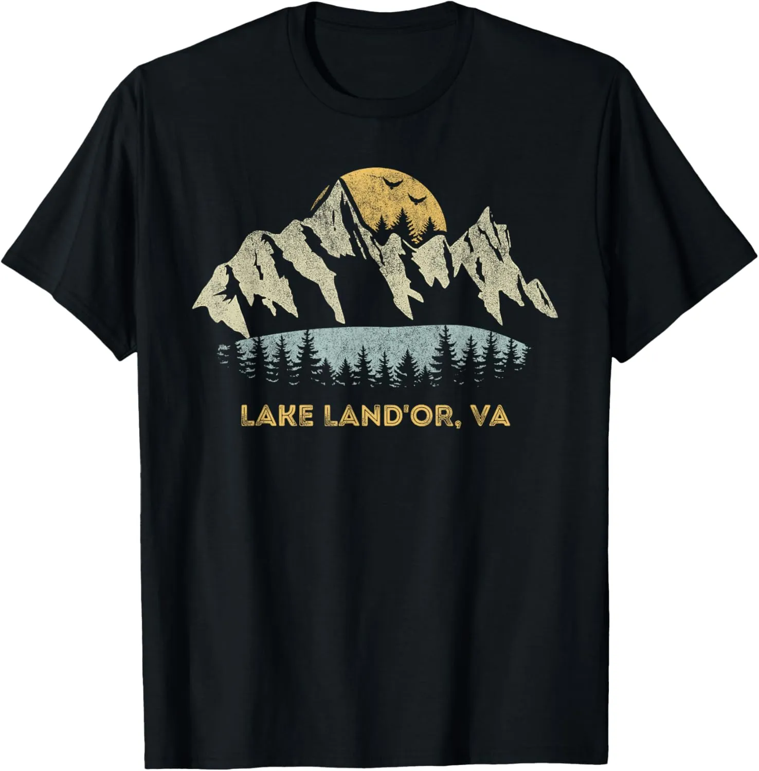 Lake Land'Or Virginia Mountain Sunset Sunrise VA T-Shirt