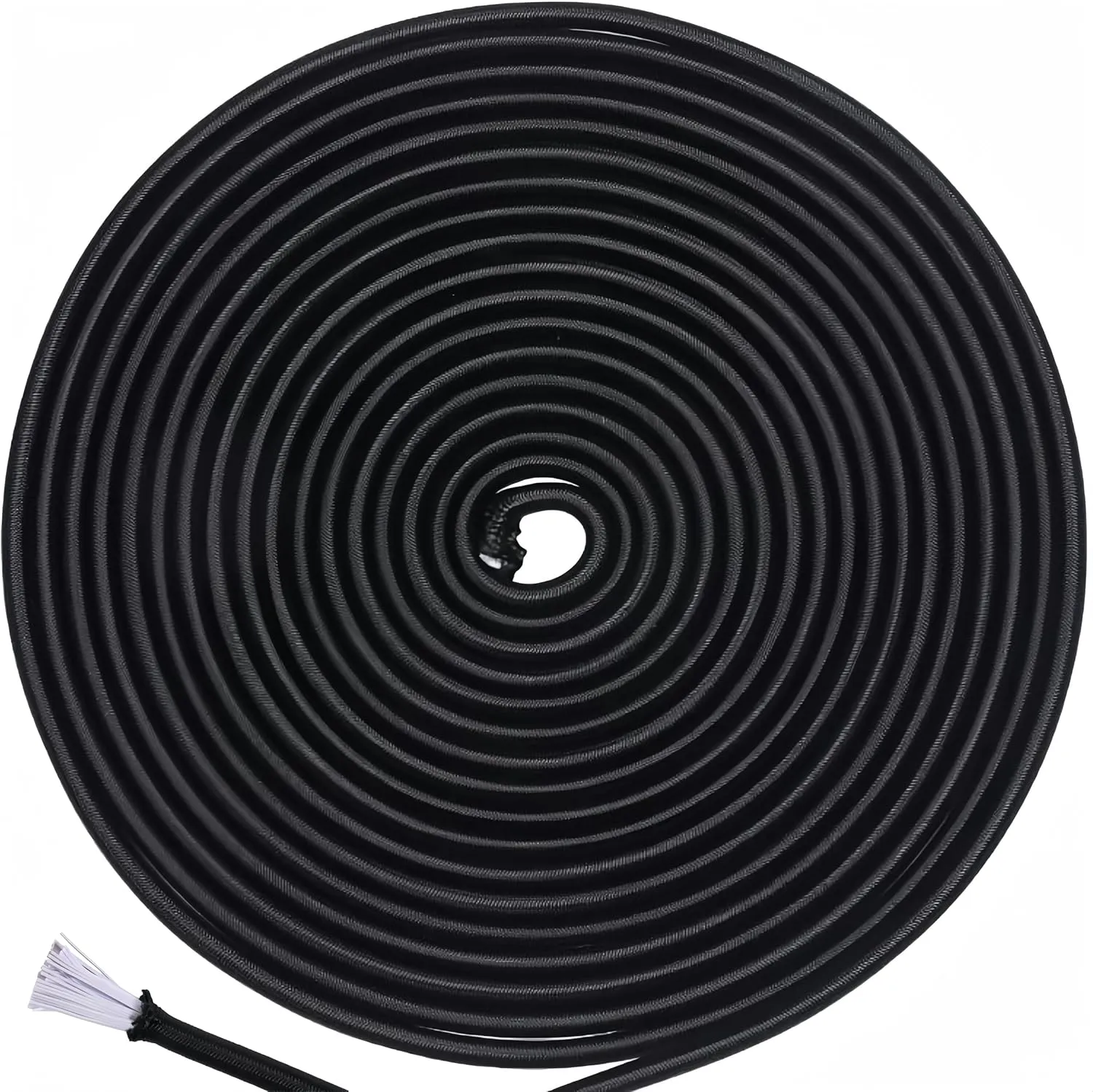 Lanlord 3/16 Inch Black Shock Cord Bungee Cord,Elastic Cord, Elastic Rope,120 Feet (37m),Black3/16In 120Ft.