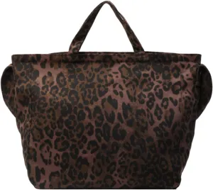 LAPRBY Leopard Print Large Canvas Tote Bag Cute Tote Bag Canvas Crossbody Bags for Women Large Purses for Women