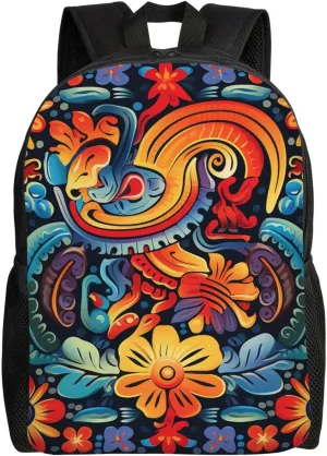 Laptop Backpack for Women Men Carry-on Backpack Mexican Daypack Lightweight Travel Shoulder Bags