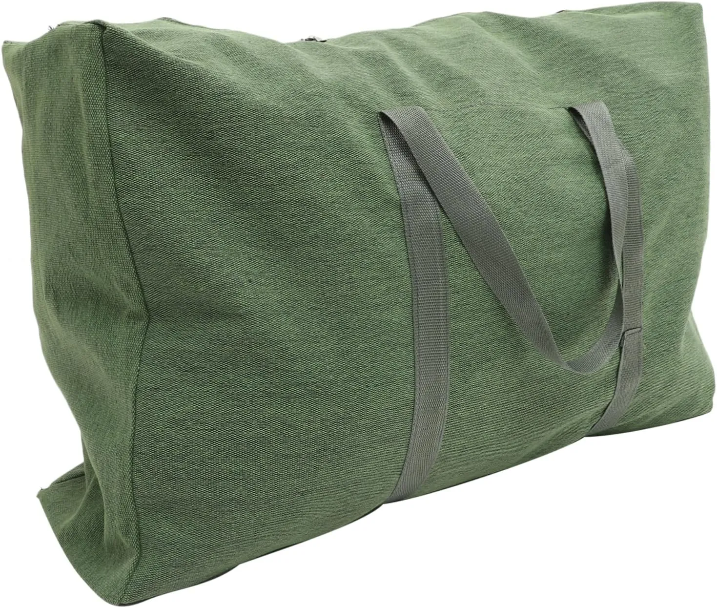 Large Capacity Duffle Bag Backpack Canvas Travel Luggage Bag Handles for Easy Moving Random Color