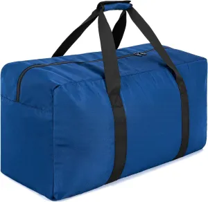 Large Travel Duffle Bag, 100L Gear Bag for Men and Women, Storage Bag Ideal for Overnight Camping and Weekend Getaways, Dark Blue