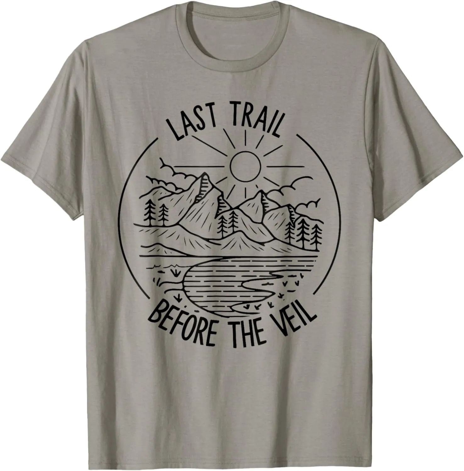 Last Trail Before The Veil Bachelorette Bridesmaid Hiking T-Shirt