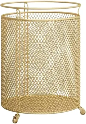 Laundry Basket Clothes Hamper Metal Dirty Clothes Hamper With Wheels Dirty Laundry Basket Organizer Bathroom Laundry Hamper Washing Basket