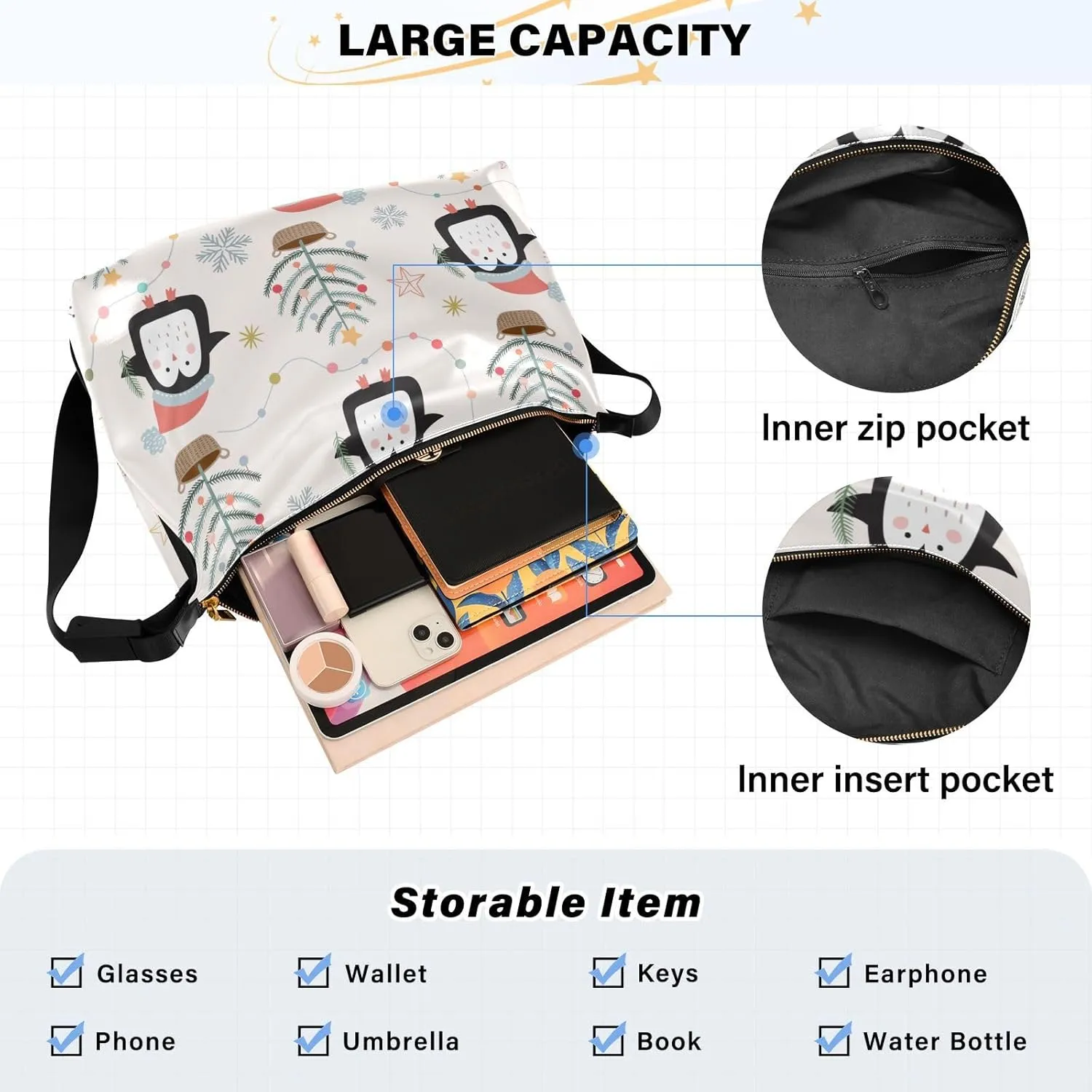 Leather Crossbody Bags for Women Cute Small Crossbody Purse Handbag Purse Shoulder Patternt 1