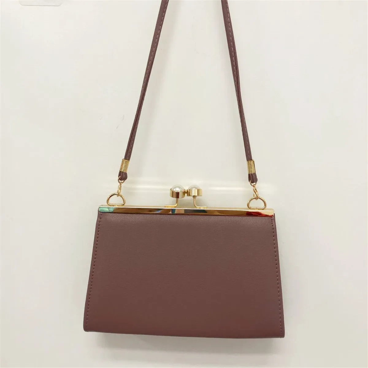 Leather Simple Style One Shoulder Bag