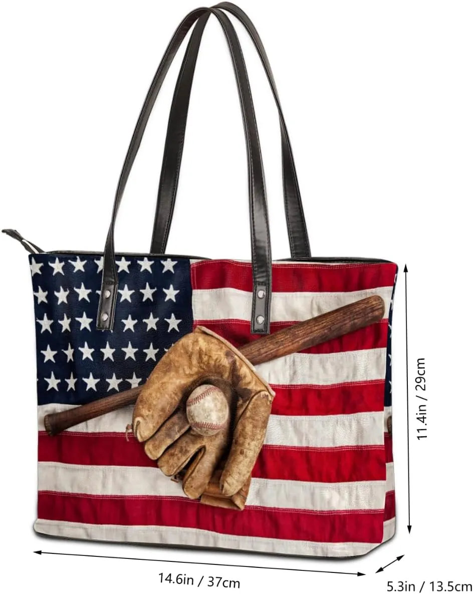 Leather Tote Bag for Women Fashion Shoulder Bag Purses and Handbags Large Capacity Satchel Bags for Work Travel