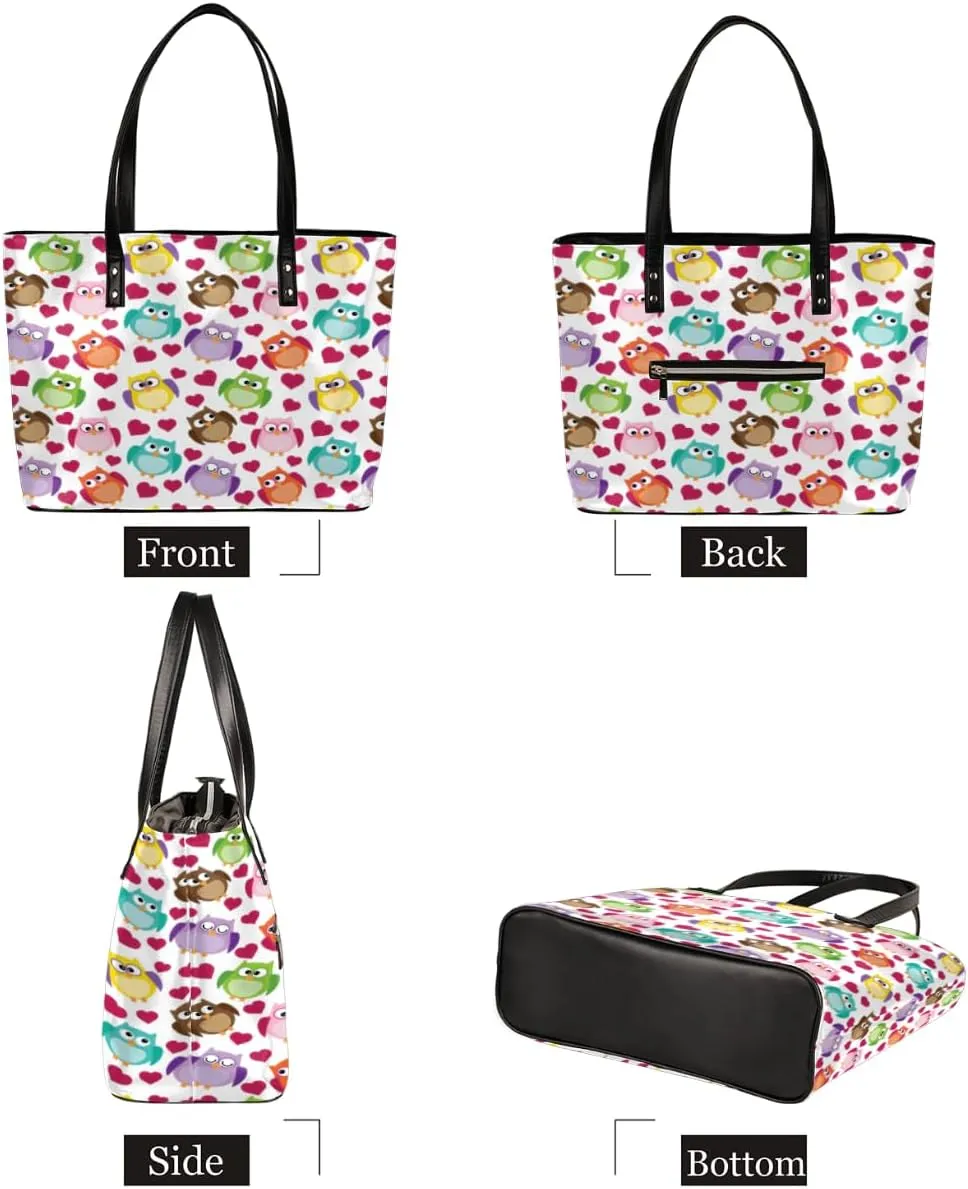 Leather Tote Bag for Women Fashion Shoulder Bag Purses and Handbags Large Capacity Satchel Bags for Work Travel