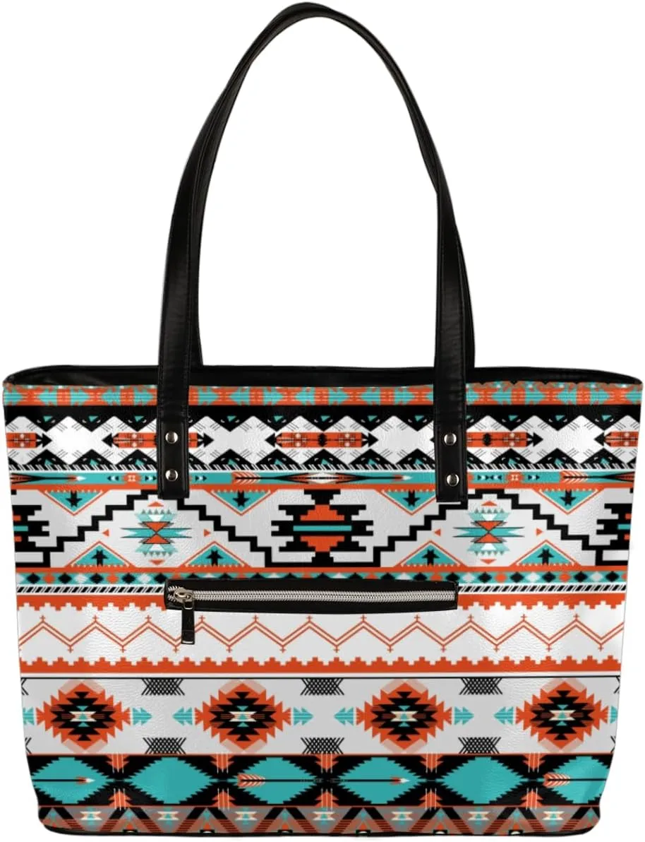Leather Tote Bag for Women Fashion Shoulder Bag Purses and Handbags Large Capacity Satchel Bags for Work Travel