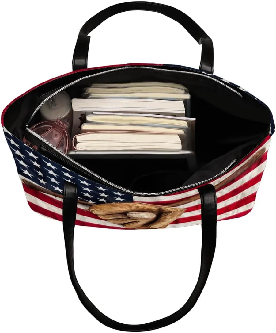 Leather Tote Bag for Women Fashion Shoulder Bag Purses and Handbags Large Capacity Satchel Bags for Work Travel