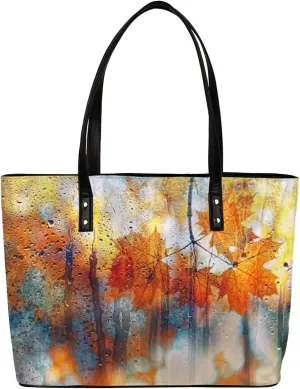 Leather Tote Bag for Women Fashion Shoulder Bag Purses and Handbags Large Capacity Satchel Bags for Work Travel