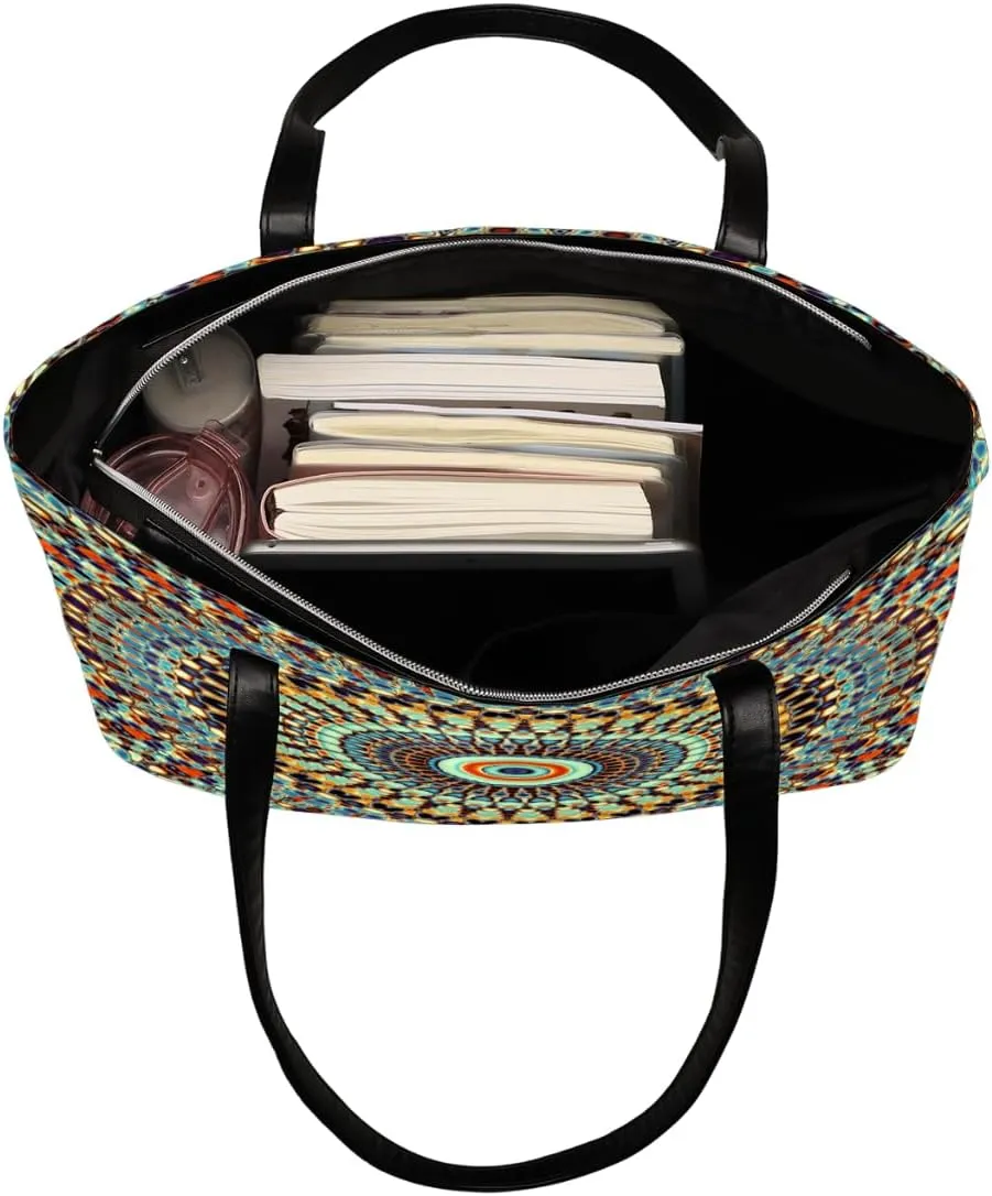 Leather Tote Bag for Women Fashion Shoulder Bag Purses and Handbags Large Capacity Satchel Bags for Work Travel