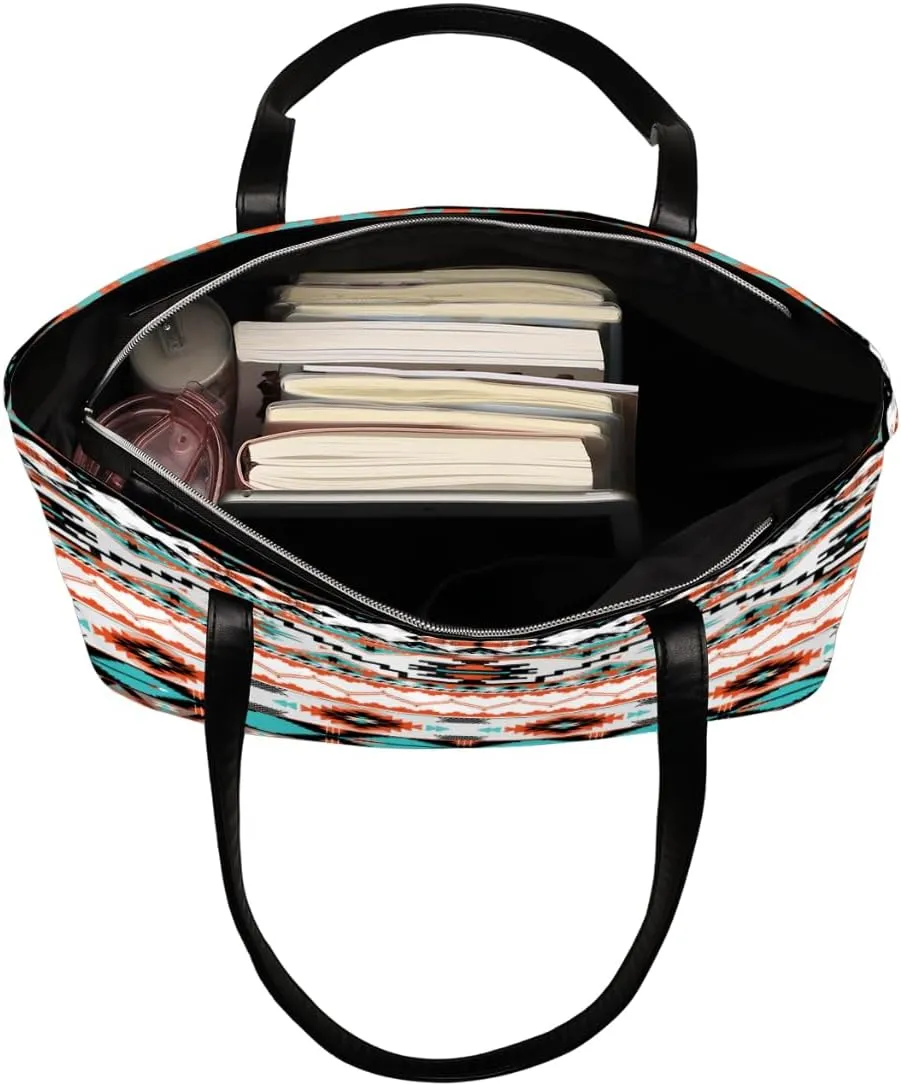 Leather Tote Bag for Women Fashion Shoulder Bag Purses and Handbags Large Capacity Satchel Bags for Work Travel