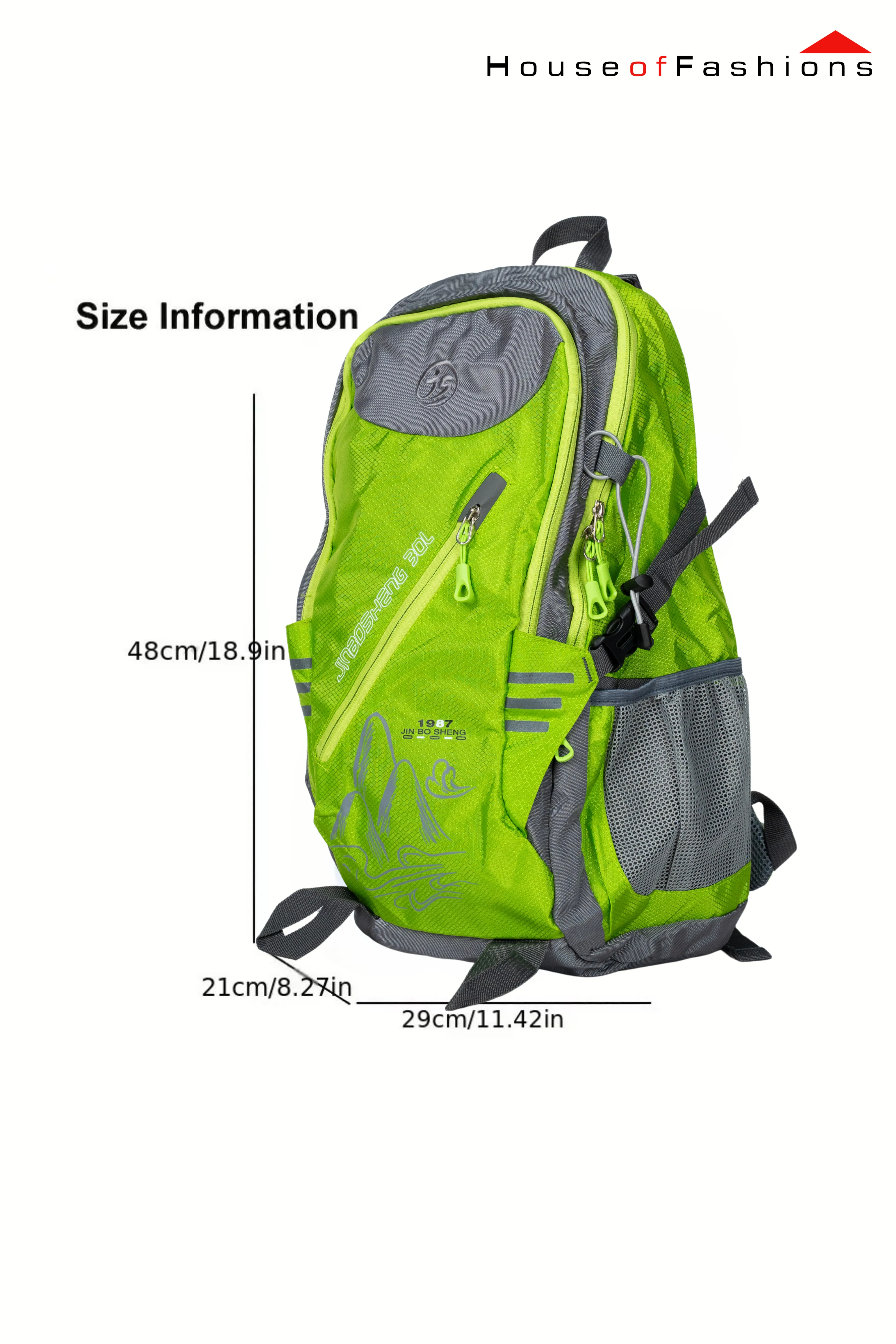 Letter Graphic Outdoor Hiking Backpack, Large Capacity Sports Backpack For Cycling Camping Fitness