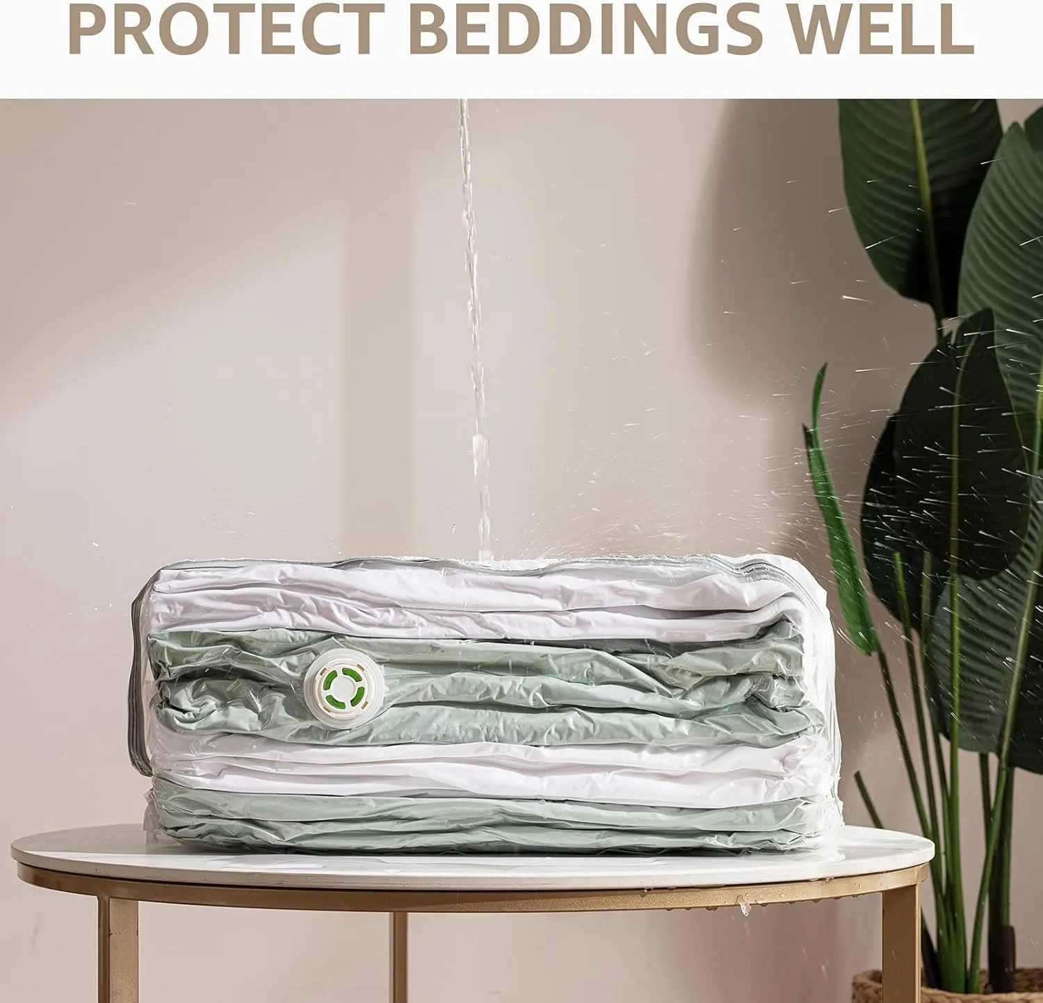 LEVERLOC 6 Pack Vacuum Storage Bags, Extra Large Cube (40x28x18x18 Inch), Vacuum Seal Bags for Comforters Pillows Blankets Bedding Clothing, Space Saving Organizer
