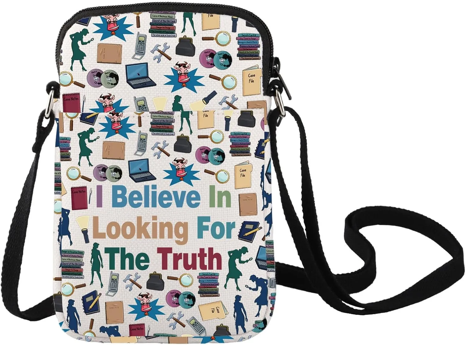 LEVLO Nancy Movie Crossbody Bag Nancy Fans Gift I Believe In Looking For The Truth Nancy Shoulder Bag
