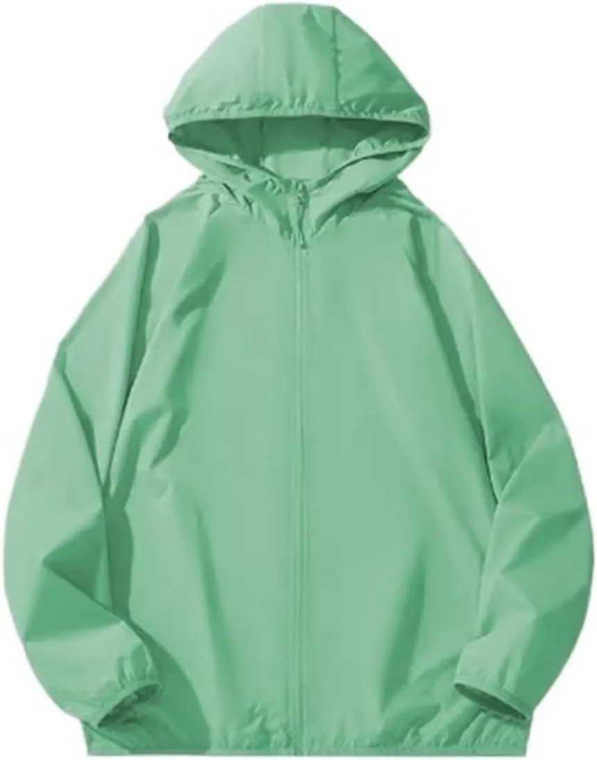 Lightweight Breathable Sunscreen Clothing for Women Outdoor Portable Storage Hooded UV Sunscreen