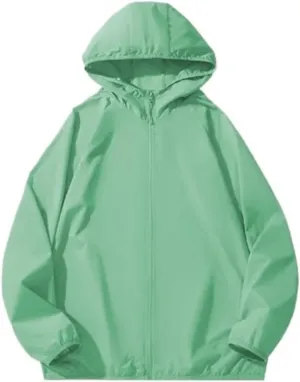 Lightweight Breathable Sunscreen Clothing for Women Outdoor Portable Storage Hooded UV Sunscreen