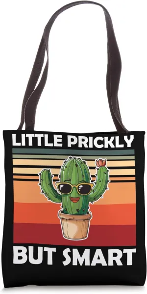Little Prickly But Smart Cute Cactus Tote Bag