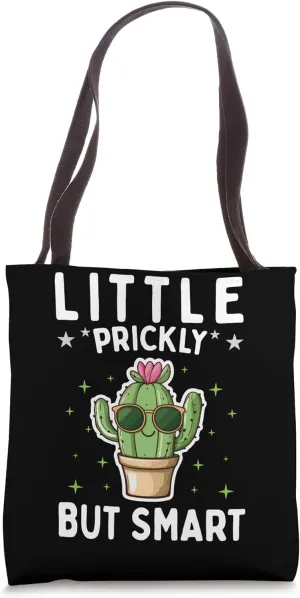 Little Prickly But Smart Cute Cactus Tote Bag