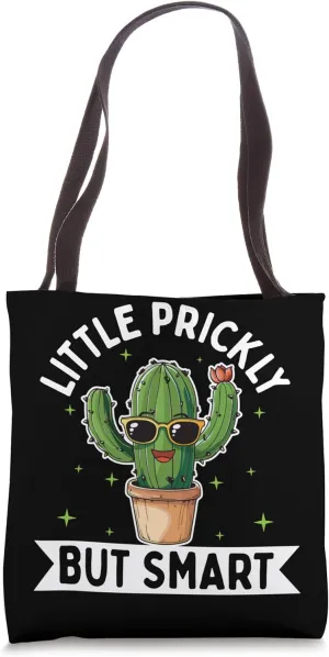 Little Prickly But Smart Cute Cactus Tote Bag