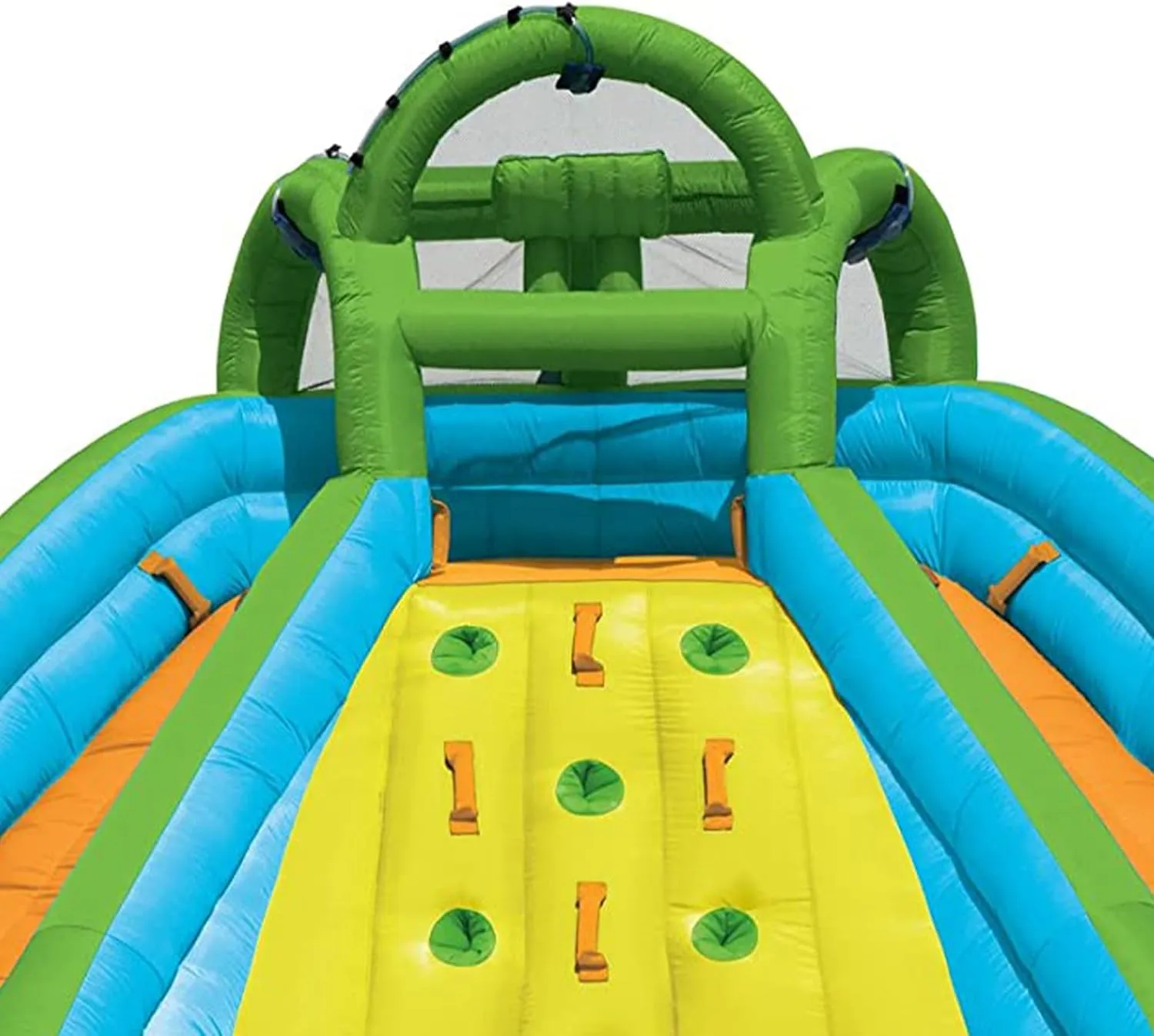 Little Tikes Rocky Mountain River Race Inflatable Slide Bouncer Multicolor, 161.00''L x 169.00''W x 103.00''H --- Weight: 50.00lbs.