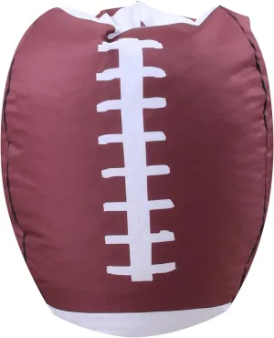 LMYOVE Stuffed Animal Storage Bean Bag Chair Cover（No Filler, Kids Rugby Bean Bag Chair Cover for Storage Plush Toys for Toddler 26"