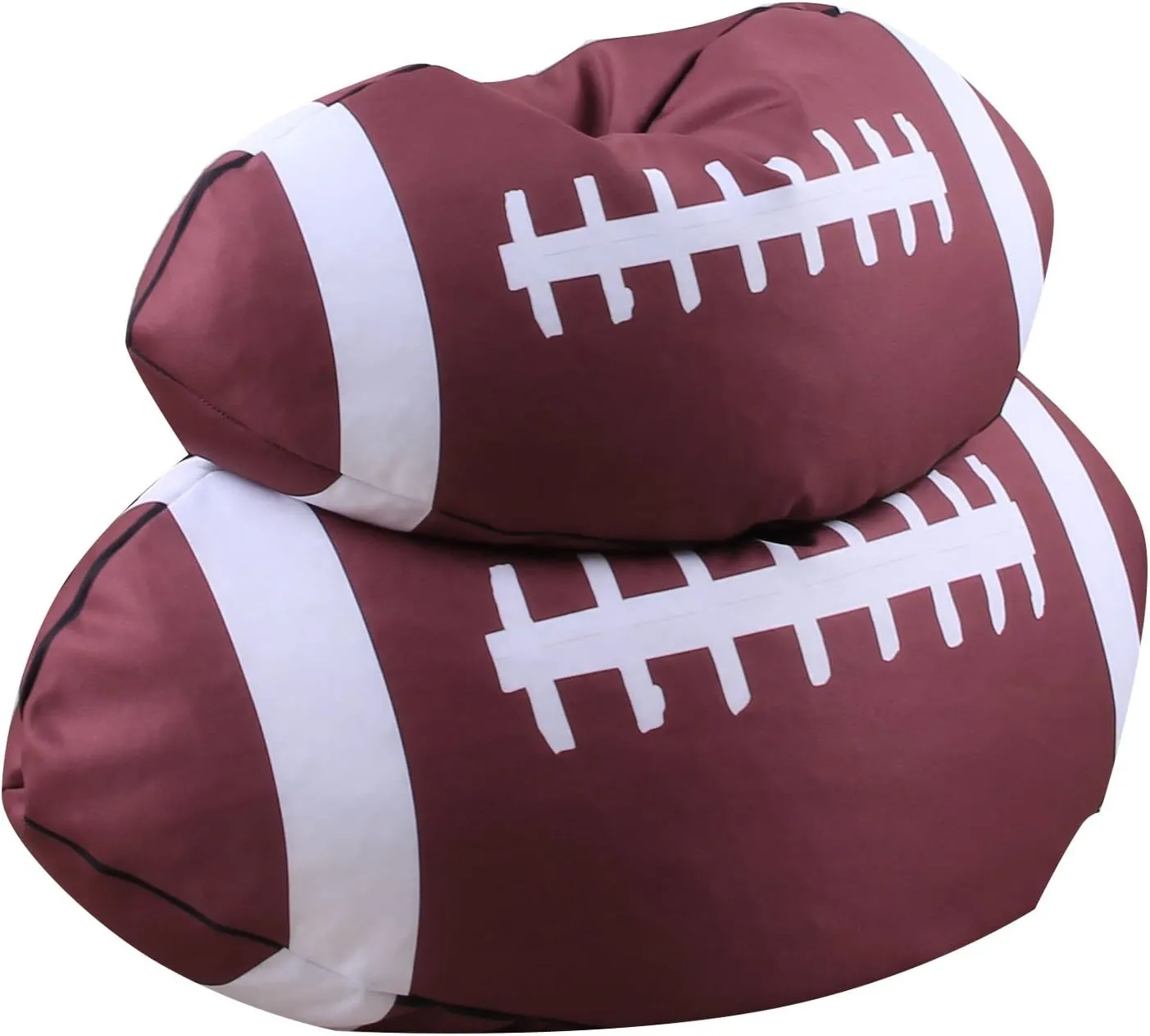 LMYOVE Stuffed Animal Storage Bean Bag Chair Cover（No Filler, Kids Rugby Bean Bag Chair Cover for Storage Plush Toys for Toddler 26"