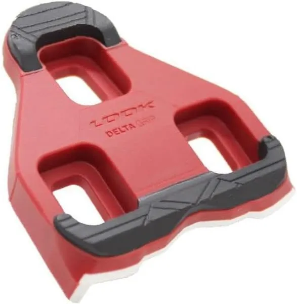 Look Cycle – Delta Indoor/Fitness Cycling Cleats– New/Improved Anti-Slip Surface - Compatible with Standard Look Delta Style (Not KEO) Pedals - Black – Red