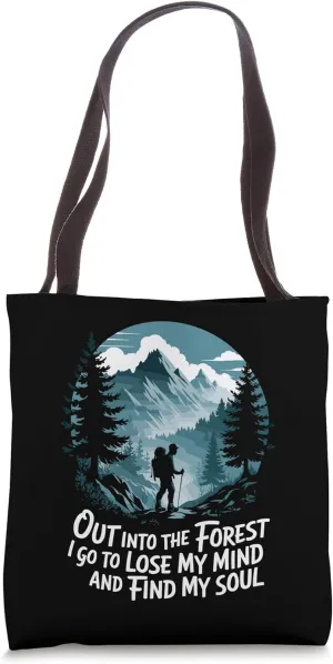 Lover Hiker Outdoor Trekking Hike and Mountain Hiking Tote Bag