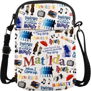 MAOFAED Musical Inspired Gift, Musical Crossbody Bag, Musical Theatre Gift, Theatre Nerd Gift, Drama Student Gift (when i growCB)