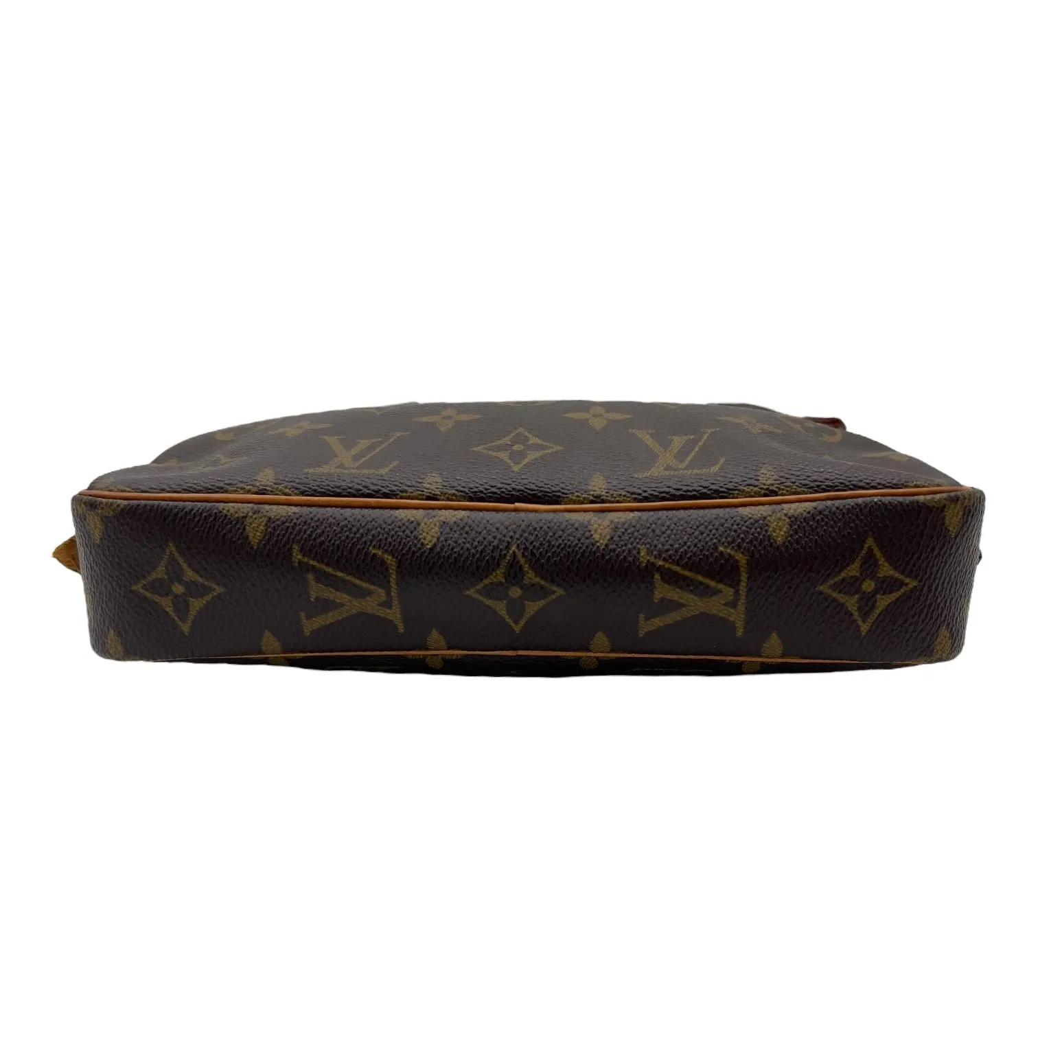 Marly Crossbody Bag Brown in Monogram Coated Canvas, Gold hardware