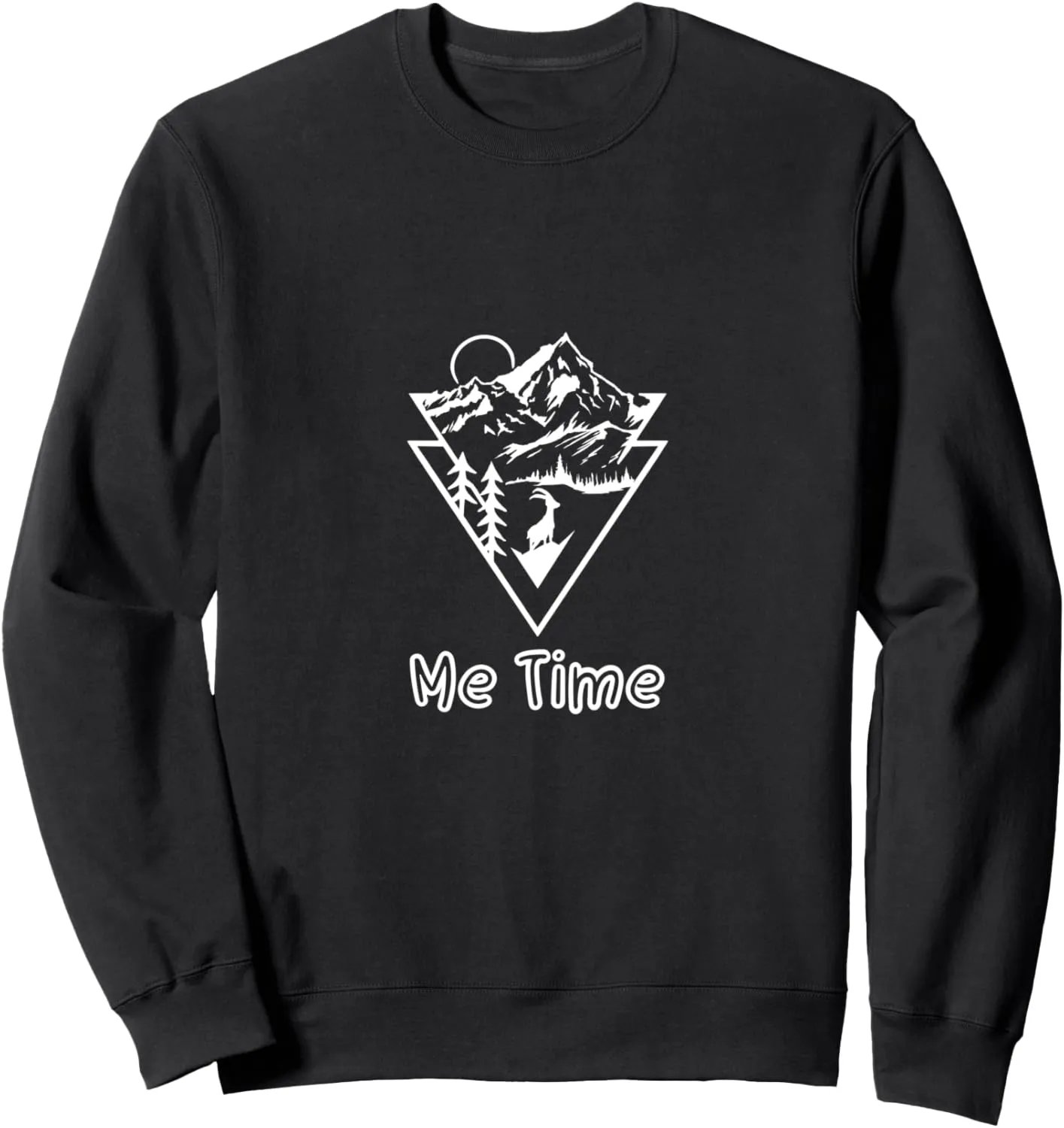 Me Time Outdoor Nature Mountaineering Forest Hiking Mountain Trekking Sweatshirt