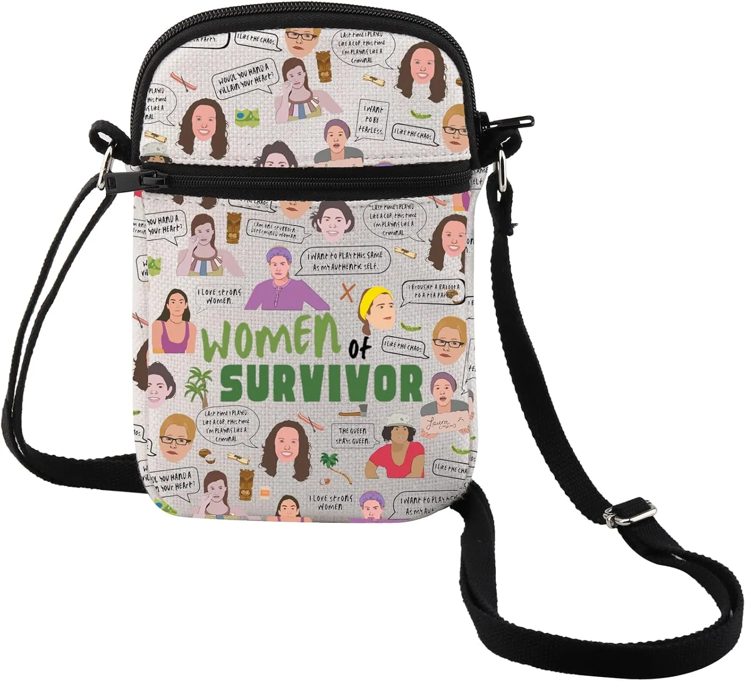 MEIKIUP Adventure Enthusiasts Crossbody Bag Reality TV Show Inspired Gift Adventure Fans Gift Adventure Enthusiasts Gift