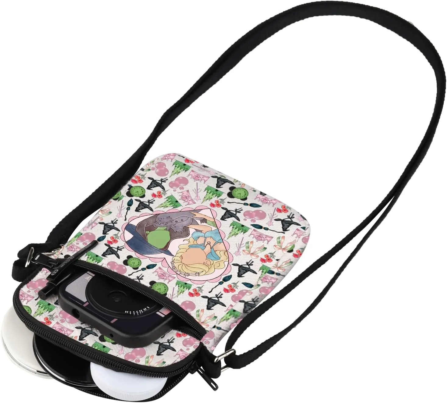 MEIKIUP Witch Musical Inspired Gift Witch Moive Crossbody Bag for Musical Fans Musical Loves Gift