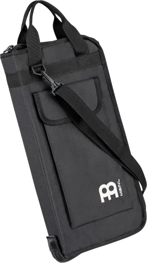 Meinl Percussion Drum Stick Bag with Extra Outside Pocket and Floor Tom Hooks – for Mallets, Brushes and Accessories, Black, Standard (MSB-1)