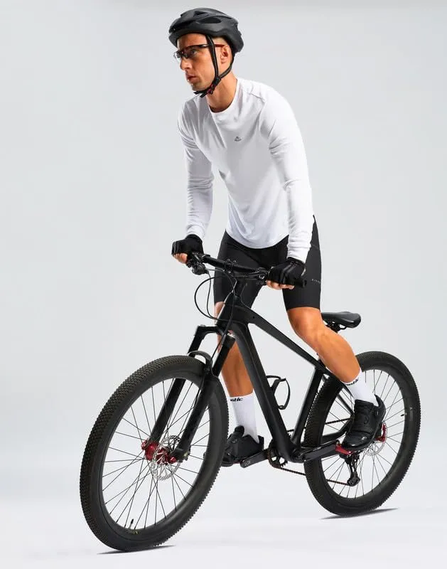 Men's Bike Shorts 4D Padded Cycling Shorts for Men Road Riding Biking Bicycle Zipper Pockets