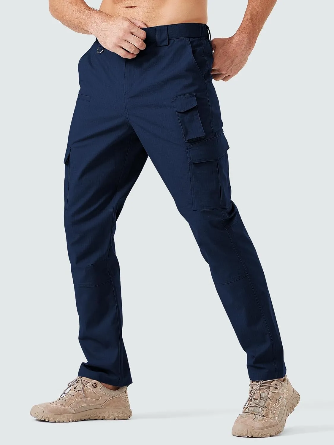 Men's Cargo Work Pants Water Resistant Tactical Pants 29"/31"/33" Lightweight Hiking Ripstop Pants Outdoor Apparel