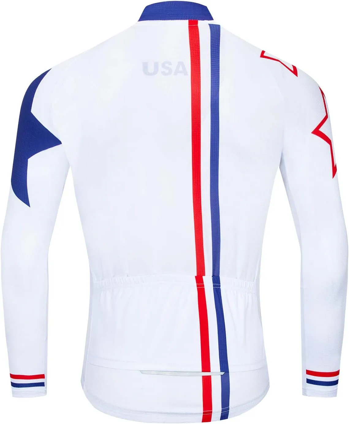 Men's Cycling Jersey Long Sleeve Pro Brand Team Reflective Bicycle Shirts Jacket USA