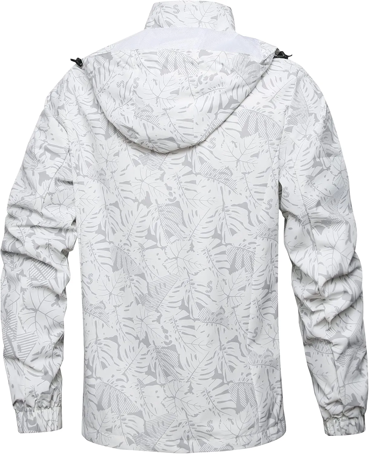 Men's Lightweight Waterproof Rain Jacket,Shell Hooded Outdoor Raincoat Hiking Windbreake jacket