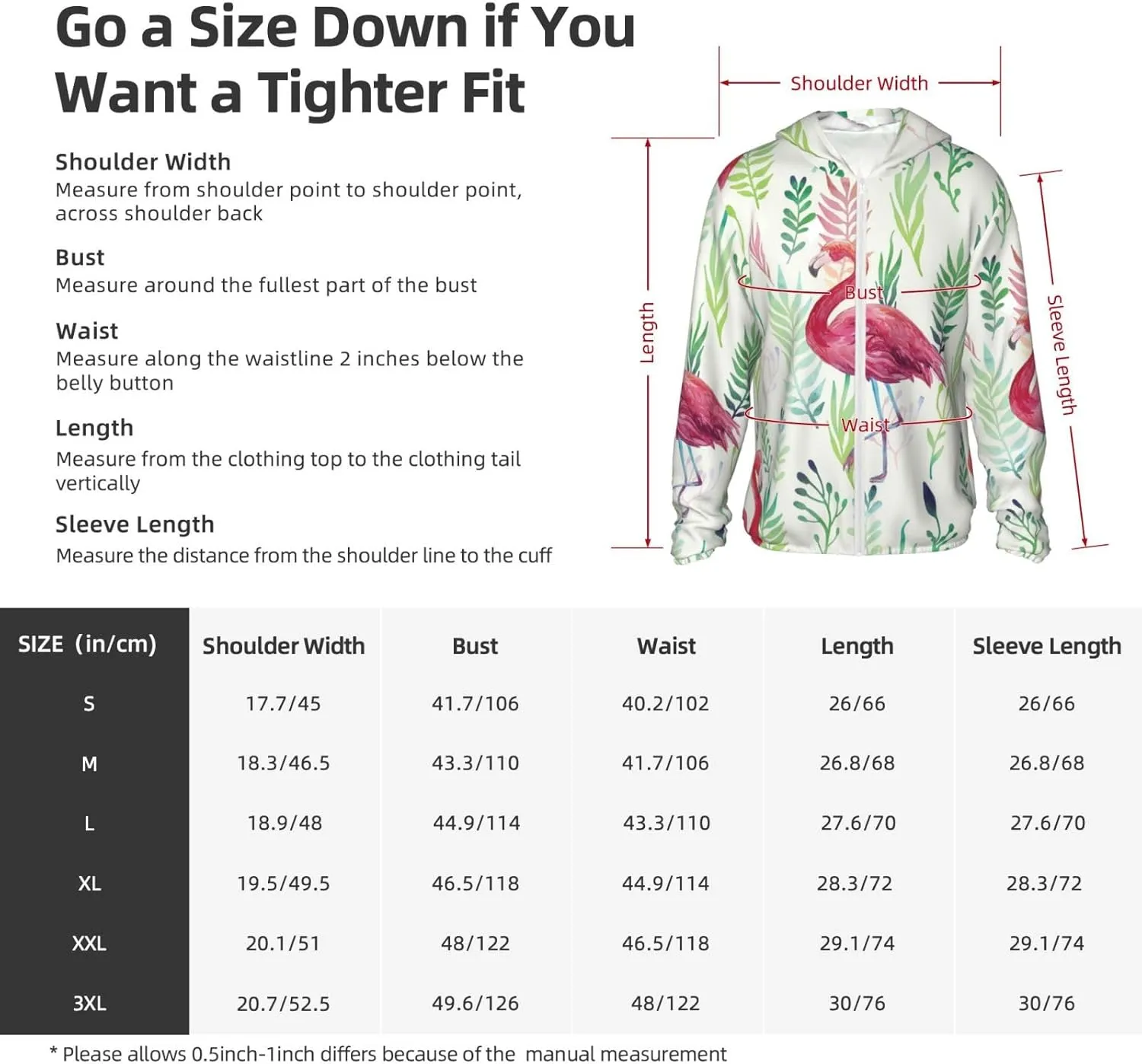 Men's Outdoor Lightweight Uv Sun Protection Jacket,Flamingo Long Sleeve Hooded Shirt