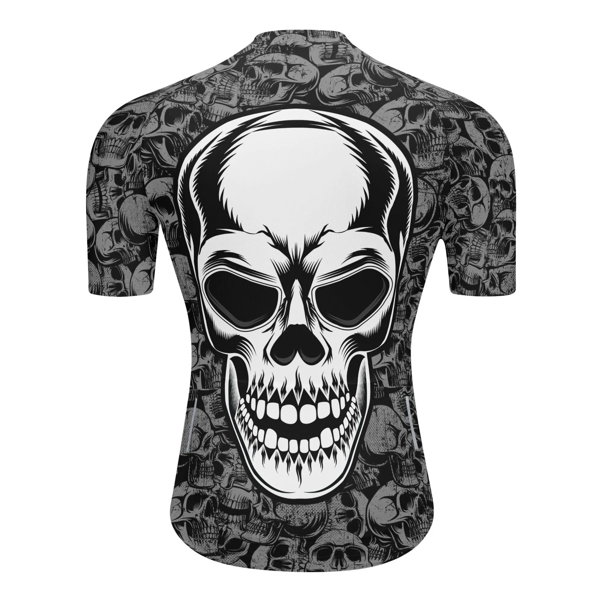 Men's Skull Head Pro Team Cycling Training Jersey and Shorts