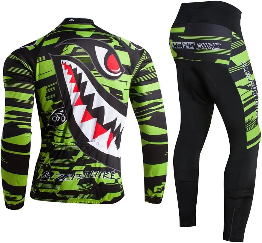 Men's Soft Long Sleeve Breathable Bicycle Cycling Jersey Polyester Clothing Outdoor Sports Fall Autumn