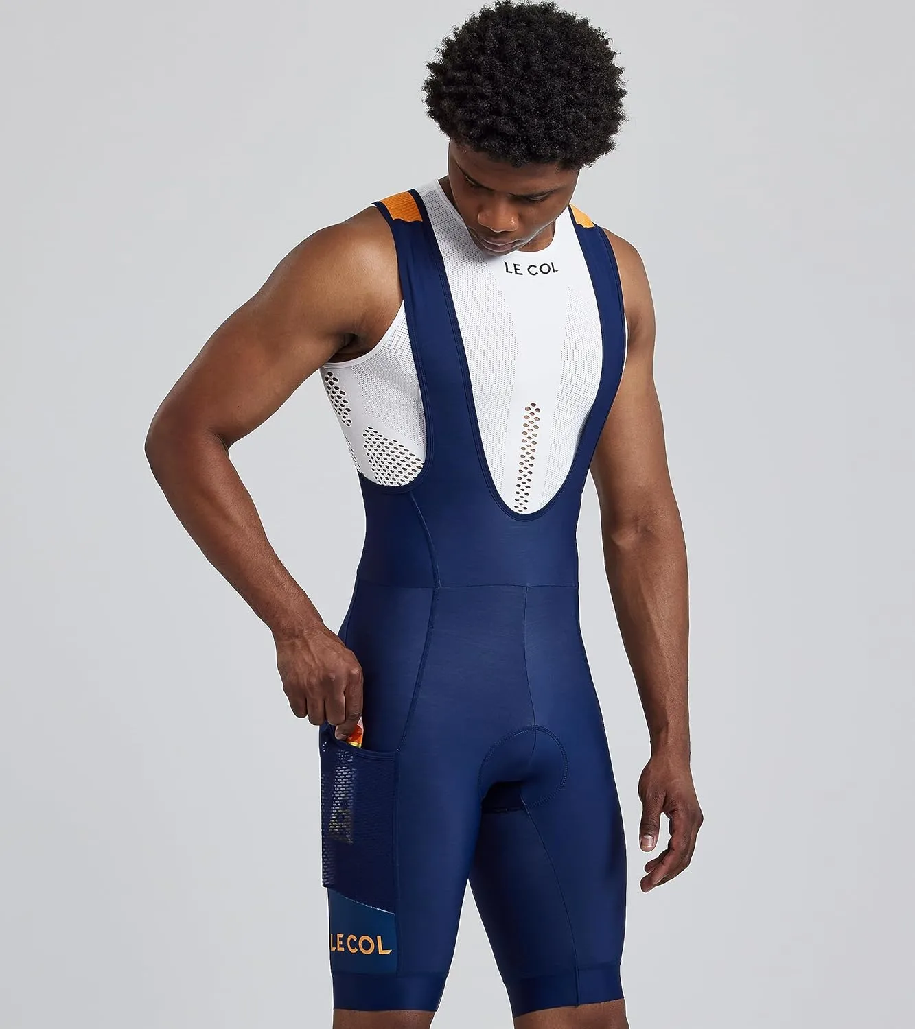Men’s Sport Cargo Thermal Bib Shorts | Fleece Lined Cycle Shorts | Padded Chamois Cycling Pants Gel Inserts | XS - 3XL