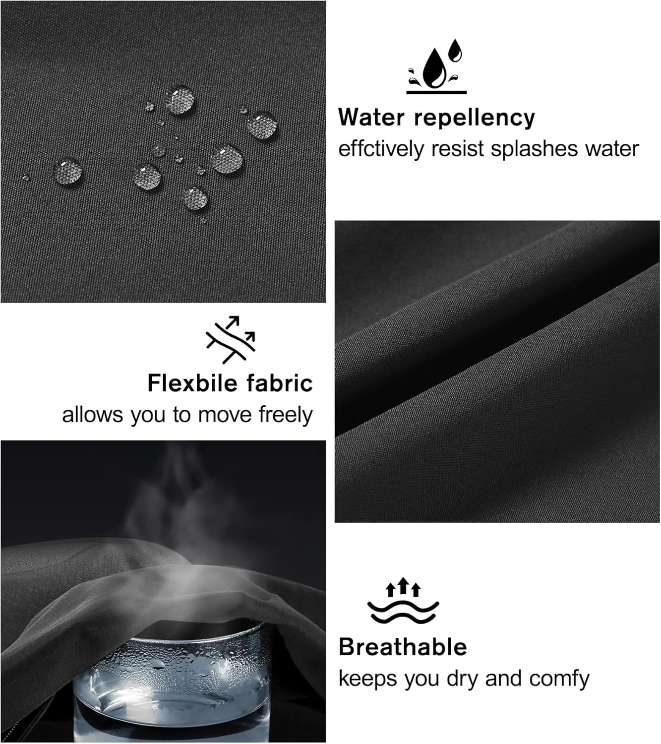 Men's Water Resistant Tactical Pants Lightweight Outdoor EDC Strech Pants for Hiking with Belt