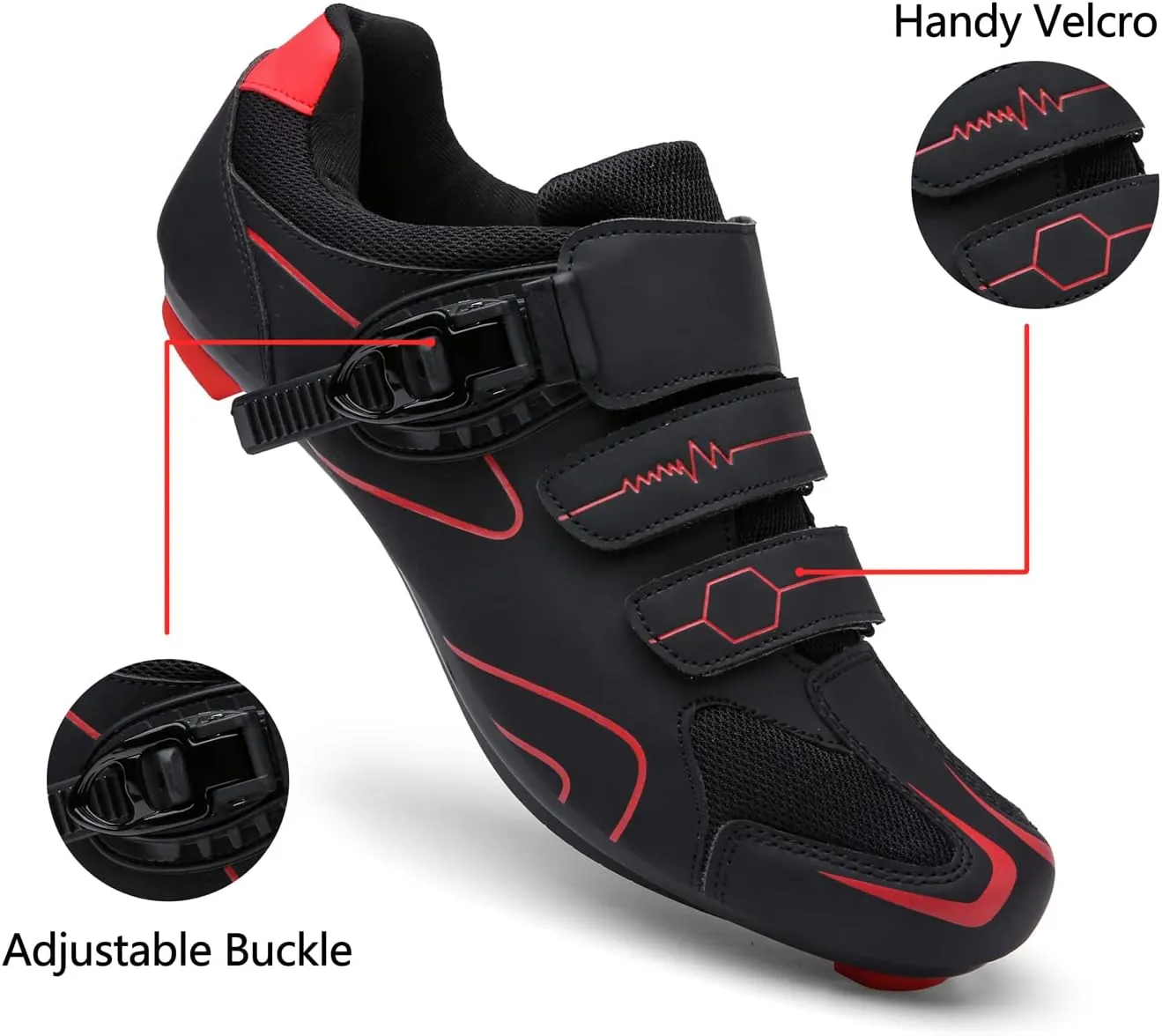 Mens Womens Cycling Shoes Compatible with Peloton Indoor Bicycle Pedals Clip in Road Bike Shoes Pre-Installed with Look Delta Cleats