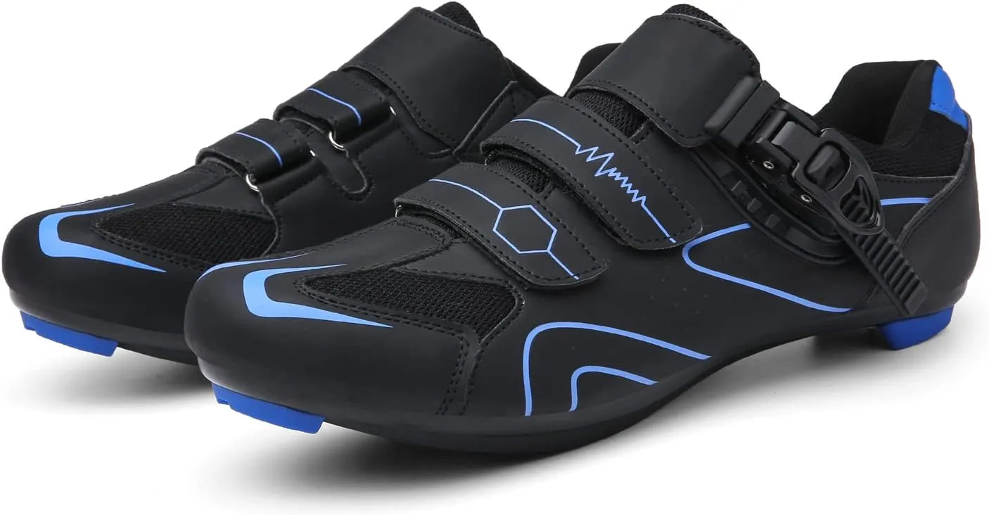 Mens Womens Cycling Shoes Compatible with Peloton Indoor Bicycle Pedals Clip in Road Bike Shoes Pre-Installed with Look Delta Cleats