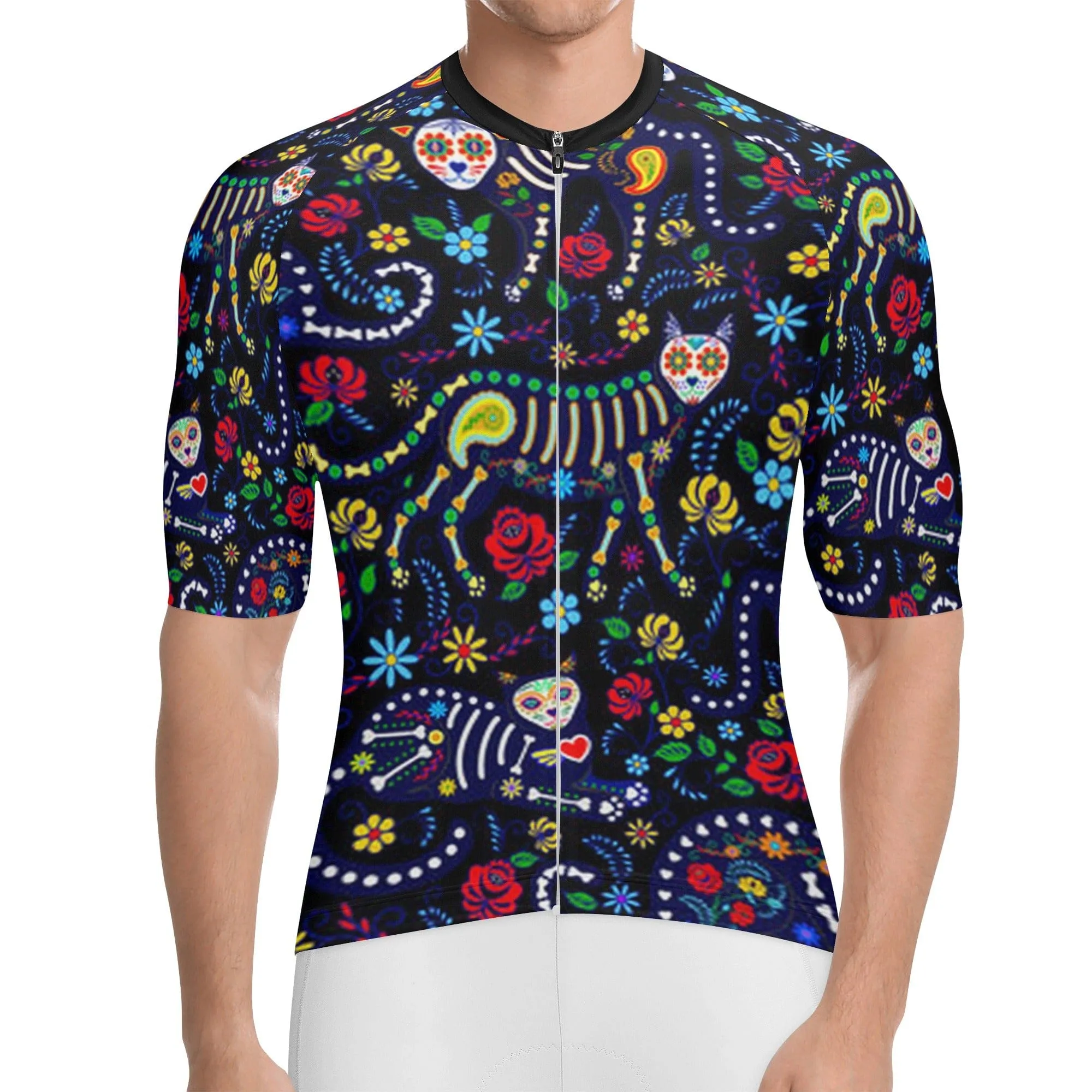 Mexican Skull Pro Team Short Sleeve Cycling Jersey